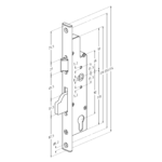 Sobinco 8601 Sash Lock Latch & Bolt (Flat Faceplate)