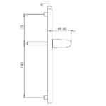 Q-Line Alpha Slim Lever/Lever Door Handle 92 PZ