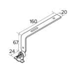 Caldwell UK404 Sash Horn Pivot Bar & Shackle