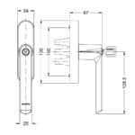 Schuco Bladed Handle (Locking)